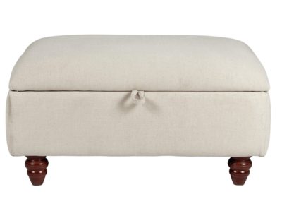 Heart of House - Windsor - Fabric Storage Footstool - Cream